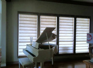 Music instrument in a room