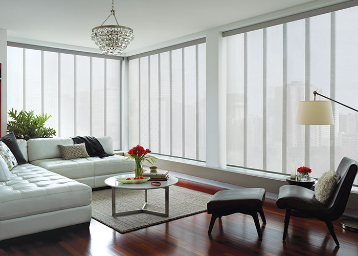 white shutter windows in living room