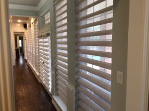 hunter douglas pirouette shades installed by read design in plano, tx